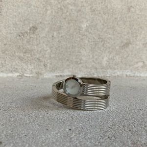 Movado Stainless Steel Sapphire Crystal Wrap Watch